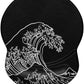 ITNRSIIET Ergonomic Mouse Pad with Gel Wrist Support Small Wrist Rest Smooth Surface Non-Slip PU Base Comfortable Office Supplies Pain Relief, 8.7 x 7.2 inches, Rolling Wave