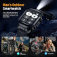 Military Smart Watch for Men, 2.02" Outdoor Sport Smartwatch with Flashlight, Heart Rate Blood Oxygen Blood Pressure Sleep, 100+ Sport Modes Fitness Tracker Compatible Android and iOS Black