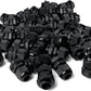 MGI SpeedWare 1/2" NPT Strain Relief Nylon Cord Grip Cable Glands, Black Plastic Grommet 20-Pack