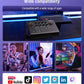 Synido Podcast Equipment Sound Card, Audio Interface Mixer with Pro-preamp, 48V Phantom, 9 Customize Sound Pads, XLR, 1/4", 1/8" Inputs for Live Streaming/Music Recording/Gaming/PC/Guitar, Black