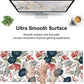 Watercolor Flowers Desk Mat,Large Colorful Floral Gaming Keyboard Mouse Pad,Non-Slip Rubber Base Desk Pad Thick Stitched Edges Waterproof Mousepad Mouse Mat 31.5"x11.8"