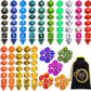 CiaraQ DND Dice Sets - 20 X 7 Polyhedral Dice (140pcs) with a Large Drawstring Bag Great for Dungeons and Dragons, Role Playing Table Game.