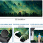 Galdas Mouse Pad,Office Desk Mat Large Gaming Keyboard Pad Durable Stitched Edges Washable Smooth Surface Control & Accuracy Extended Computer Mouse Mat (31.5X11.8In)-Green Forest…