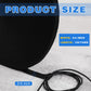 WILLBOND 3/4 Inch x 300ft Fastening Tape Cable Ties Reusable Fastening Nylon Tape Double Side Hook Roll Hook and Loop Straps Wires Cords Management Wire Organizer Straps (Black)