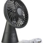 Treva 5 Inch Rechargeable Oscillating Fan with USB Charging Port, 3 Speed Circular Cooling Design, Portable Fan with 60 Degrees of Range for Home or Travel