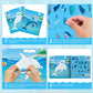 homicozy 3PCS Sticker Paint Books for Kids Ages 4-10,Dinosaur Astronaut Ocean Animals Designs Paint by Stickers,Sticker by Numbers,Party Birthday Gifts for Boys 4-10,Create 30 Pictures at a Time