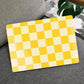 MEEgoodo Case for MacBook Pro 13 inch Case 2022 2021 2020 New A2338 M2/M1 A2251 A2289, Laptop Hard Shell with Keyboard & Camera Cover Compatible with 13 inch MacBook Pro, Yellow Squares