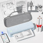 Inkless Portable Printer for Travel, Wireless Thermal Printer Supports 8.5" x 11" US Letter Size, Bluetooth Machine Includes Carry Case and 3 Rolls of Thermal Paper Kit, Blue
