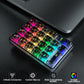 SOLAKAKA K21 RGB Backlit Tri-Mode Transparent Wireless Mechanical Number Pad Supports 3 BT/2.4GHz/Type C Wired,Hot Swappable 21 Keys Mechanical Numpad with Transparent Keycaps Black