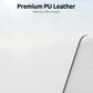 YSAGi Leather Desk Protector, Office Mat, Large Mouse Mat, Non-Slip PU Leather Blotter, Laptop Desk Pad, Waterproof Writing Pad for Office and Home (White, 35.4" x 17")