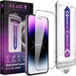 2 Pack Screen Protector for iPhone 14 Pro Max/iPhone 15 Plus/iPhone 16 Plus, 9H Tempered Glass, Full Coverage, Anti-Fingerprint, Auto Dust-Elimination, No Bubble, Easy Installation