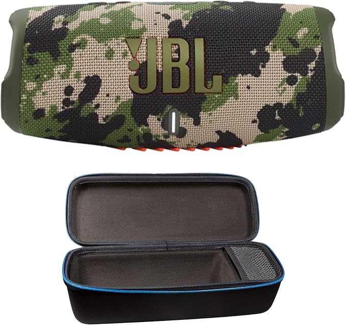 JBL Charge 5 (Camouflage) + Bundle with divvi! Protective Hardshell Case (Black)