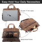 Leather briefcases Laptop Messenger Bags Best Office School College Satchel Bag for Men and Women