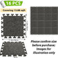 16 Pcs Sound Absorbing Interlocking Floor Mats, 11x 11 x 0.4 inches High Density Piano Carpet Drum Rug, Non-Slip Anti Vibration Soundproof Pads Acoustic Blankets for Music Studio