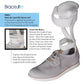 BraceOn AFO Swedish Drop Foot Stabilizer for Walking and Exercise, Drop Foot Braces for Men, AFO Brace & Foot Drop Braces, Foot Boot for Injured Foot, Men, Left