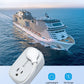 TROND Flat Plug Power Strip: 3.3ft Wrapped Short Extension Cord with 4 Outlets, 4 USB Ports, Small Charging Station, Travel Home Office Cruise Ship Dorm Room Essentials, Gray