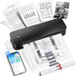 Portable Printers Wireless for Travel, Inkless Printer for Phone & Laptop, Thermal Bluetooth Small Compact Mobile Printer for Home Use, Support 8.5" X 11" US Letter & A4 Size