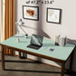 YSAGi Leather Desk Protector, Office Mat, Large Mouse Mat, Non-Slip PU Leather Blotter, Laptop Desk Pad, Waterproof Writing Pad for Office and Home (Pale Green, 47.2" x 23.6")