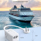 TROND Outlet Extender with 6 Inch Cord - Multi Plug Wall Outlet with PD 20W USB C Plug Adapter, Ultra Short Extension Cord, 3 Way Power Splitter for Bathroom Kitchen Office Dorm Travel Essentials