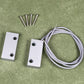 Home Security Wired Rolling Door Contact 0~100V/0.5Amp Magnetic Reed Switch MC-51 Alarm Sensor Magnetic Switch with 2 Wires for N.C. Applications
