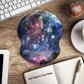 ITNRSIIET Ergonomic Mouse Pad with Gel Wrist Support Small Wrist Rest Smooth Surface Non-Slip PU Base Comfortable Office Supplies Pain Relief, 8.7 x 7.2 inches, Starry Sky