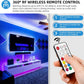 RGBZONE 3-PIN LED Controller, RF Wireless Remote Control, DC5V/12V/24V Mini Controller for Dream Color WS2812B WS2812 WS2811 Light Strips (21 Key)