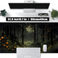 Dark Forest Desk Mat Mouse pad, Green Nature Deskmat XXL Large Extended Aesthetic Plant Mousepad Gaming Desk Pad, Big Laptop Computer Keyboard and Mouse Mat for Women Office Desk Decor 31.5x15.7 in