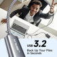 JSAUX 2Pack 1.6FT+1.6FT USB 3.0 Extension Cable, Type A Male to Female USB Extender Cord Nylon Braided Compatible with Webcam, Camera, Phone, USB hub, Mouse, Keyboard, Printer, Hard Drive, Xbox-Grey