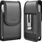 Holster for iPhone 17 Air, 17 Pro, 17, 16e, 16, 16 Pro, 15, 15 Pro, 14, 14 Pro, 13, 13 Pro - Leather Holster Case with Belt Clip, Pouch with Magnetic Closure (Fits Slim/Thin Case Only)