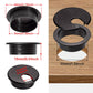 Desk Grommet 1-3/8inch(35mm)10 Pcs, Desk Hole Grommet, Cable Grommet, Desk Hole Cover, Desk Cord Hole Cover, Desk Cable Hole Cover, Desk Wire Hole Insert, Furniture Hole Cover(Black Grommets)