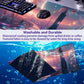 Digital Anime City Night View Office Art Desk Mat, Female Aesthetic Style Oversized Stitched Edge Laptop Keyboard Desk Mat 35.4 x 15.7 x 0.12 Inches