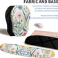 2-in-1 Ergonomic Set, Wave Keyboard Wrist Rest and Massage Slope Mouse Pad Wrist Support, Rebound Memory Foam for Relieve Carpal Tunnel Syndrome and Wrist Pain (Pink Flowers)