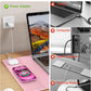 TopMade Mouse Pad with 15W Wireless Charging, XXL Large Leather Desk Mat, Waterproof Gaming Mousepad Home Office Desk Pad Protector, Computer Keyboard Pad, Mouse Mat for for MacBook, PC, Laptop, Pink