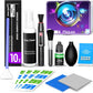 Updated Camera Lens and Sensor Cleaning Kit for Full Frame DSLR - 10x Swabs, Cleaner, and Essentials for Canon, Nikon, Sony