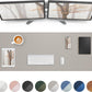 AFIING Leather Desk Pad Protector,Mouse Pad,Office Desk Mat, Non-Slip PU Leather Desk Blotter,Large Desk mat,Waterproof Keyboard mat for Office/Home/Decor (Light Grye,48"" x 17"")