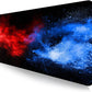 Large Extended Gaming Mouse Pad with Stitched Edges, Non-Slip Waterproof Rubber Base Mouse Pad for Office, Computer, Keyboard, Laptop and Home Desk Pad 35.4 x 15.7 x 0.12 Inch (Colorful Starry Sky)