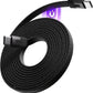 Statik MagStack USB C to USB C Cable, Magnetic Anti Tangle Flat Type C Charger Fast Charging Cord, Magnetic Charging Cable, Compatible with iPhone 16 Pro Max, 15, Galaxy S24 Ultra, 100W 6FT/2M