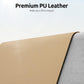 YSAGi Leather Desk Protector, Office Mat, Large Mouse Mat, Non-Slip PU Leather Blotter, Laptop Desk, Waterproof Writing Pad for Office and Home (Latte, 35.4" x 17")