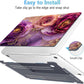 Mektron for MacBook Pro 13-inch Case 2022 2021 2020 Release A2338 M2 M1 A2289 A2251, Printed Plastic Hard Shell Cover for New MacBook Pro 13.3-inch Touch Bar Fits Touch ID，Marble Flowers