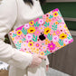 MEEgoodo Case for MacBook Pro 13 inch Case 2022 2021 2020 New A2338 M2/M1 A2251 A2289, Laptop Hard Shell with Keyboard & Camera Cover Compatible with 13 inch MacBook Pro, Pink Lilac Flowers
