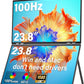 InnoView 23.8" FHD 100Hz Dual Monitor Built-in Speakers 315°Adjustable 100% sRGB Double Monitor Extendrer for Windows Mac w/HDMI Type-C Work Office Triple Monitors