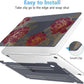 Mektron for MacBook Pro 13-inch Case 2022 2021 2020 Release A2338 M2 M1 A2289 A2251, Printed Plastic Hard Shell Cover for New MacBook Pro 13.3-inch Touch Bar Fits Touch ID，A-Golden Rose