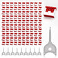 100PCS USB Metal Port Lock Blocker with 10 Keys - Secure USB-A Port Protector for PC/Laptop, Anti-Theft Data Security Lock, Dust & Moisture Proof Cover, Removable Type-A Connector Red