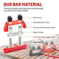 RED WOLF 2PCS 5/16" M8 Dual Stud Bus Bar 12-48V Power Distribution Block Holder 150A DC MAX, Battery Terminal Junction Dual Power Stud Busbar for Car Marine Boat Red & Black w/Screws