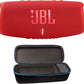 JBL Charge 5 (Red) + Bundle with divvi! Protective Hardshell Case (Black)