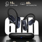 True Wireless Bone Conduction Earphones, OWS Open Ear Headphones with Earhooks, Bluetooth 5.3, Up to 60H Playtime with Case, IP68, AAC/SBC, for Cycling Yoga Workouts
