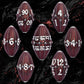 ARUOHHA DND Metal Dice Black Red Dragon Egg Dice with Rotating Dragon Egg Shell, Role Playing Game RPG Polyhedral D and D Dice Set D20 D12 D10 D8 D6 D4