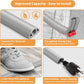 5ft Cord Cover Floor for Extension Cords, Self-Adhesive Floor Cable Cover to Protect Cables & Prevent Tripping, PVC Cord Hider Protector, Internal Wire Management Channel Diameter: 0.39", Gray