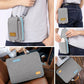 Laptop Case 15.6 Inch Briefcase Military-Grade Protection with Detachable Belt Bag, Compatible All Model of 15-16 Inch MacBook Pro and Most Popular 15.6 Inch Notebooks Chromebooks (Gray&Blue)