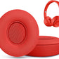 Replacement Ear Pads for Beats Solo 2 & Solo 3 Wireless On-Ear Headphones, Ear Cushions, Headset Earpads, Ear Cups Cover with Soft Protein Leather (Red)